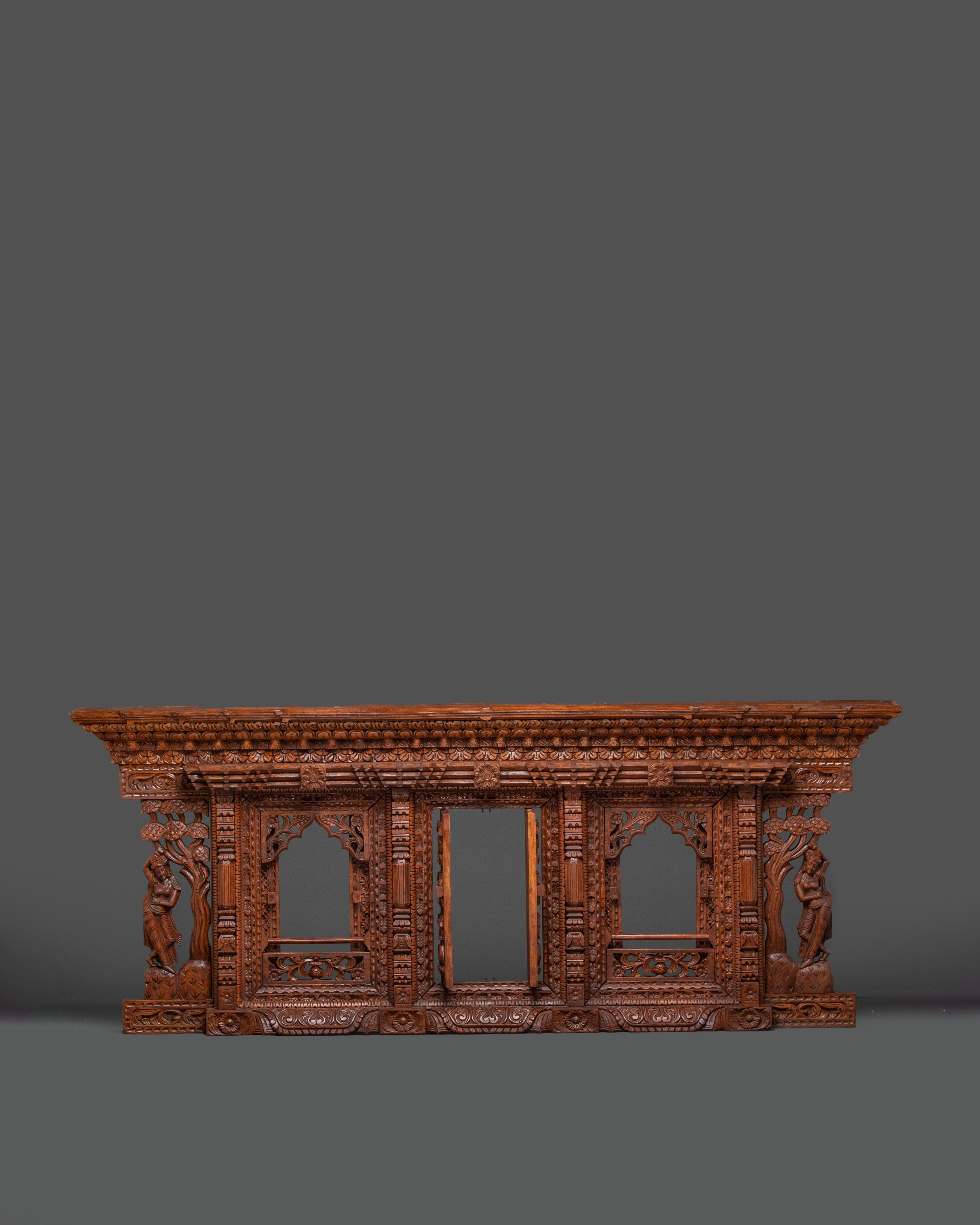 Handcrafted Wooden Sculpture Art | Detailed Carved Woodwork for Your Home