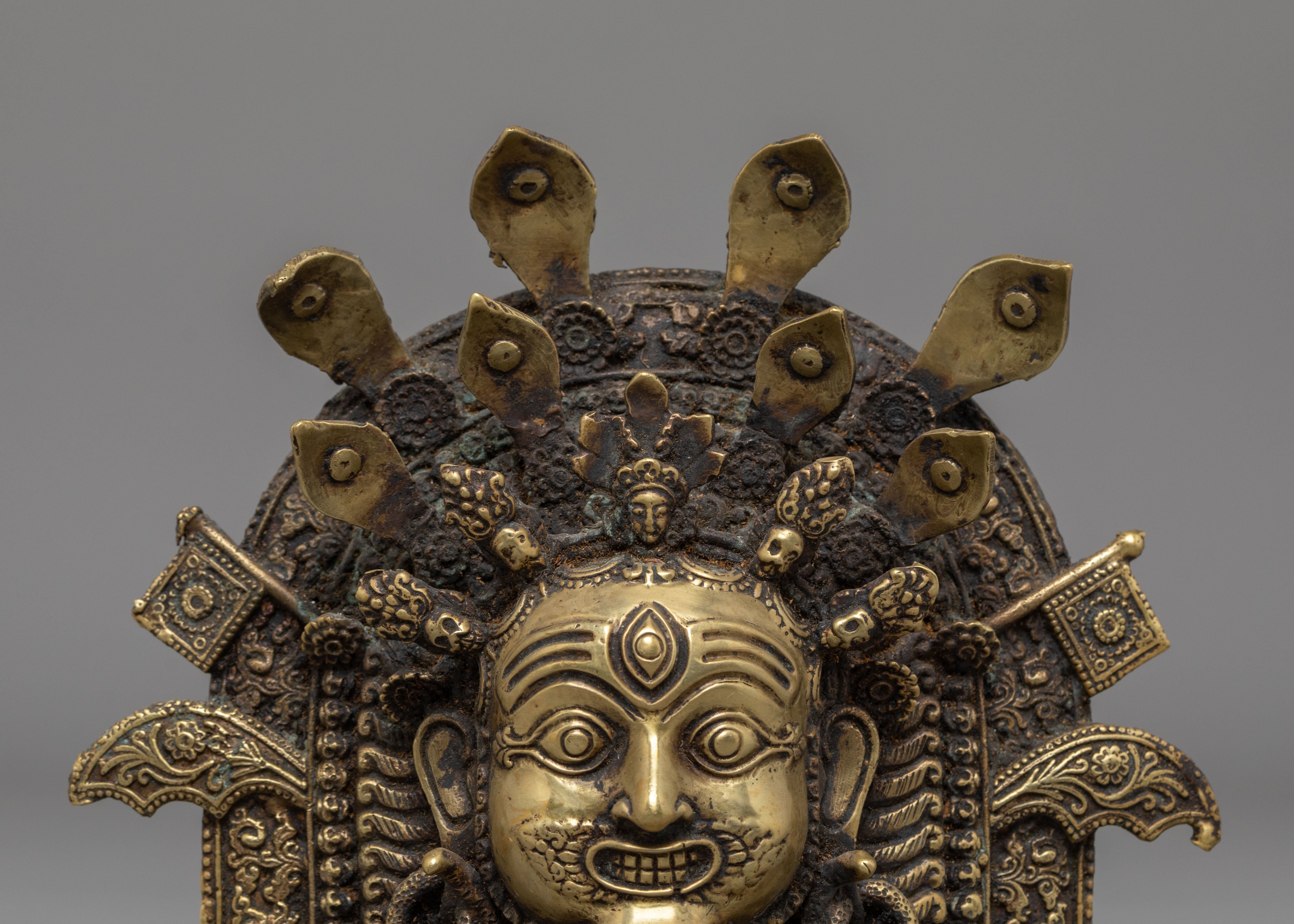 Akash Bhairav Mask Wall Hanging | Spiritual and Cultural Wall Decor
