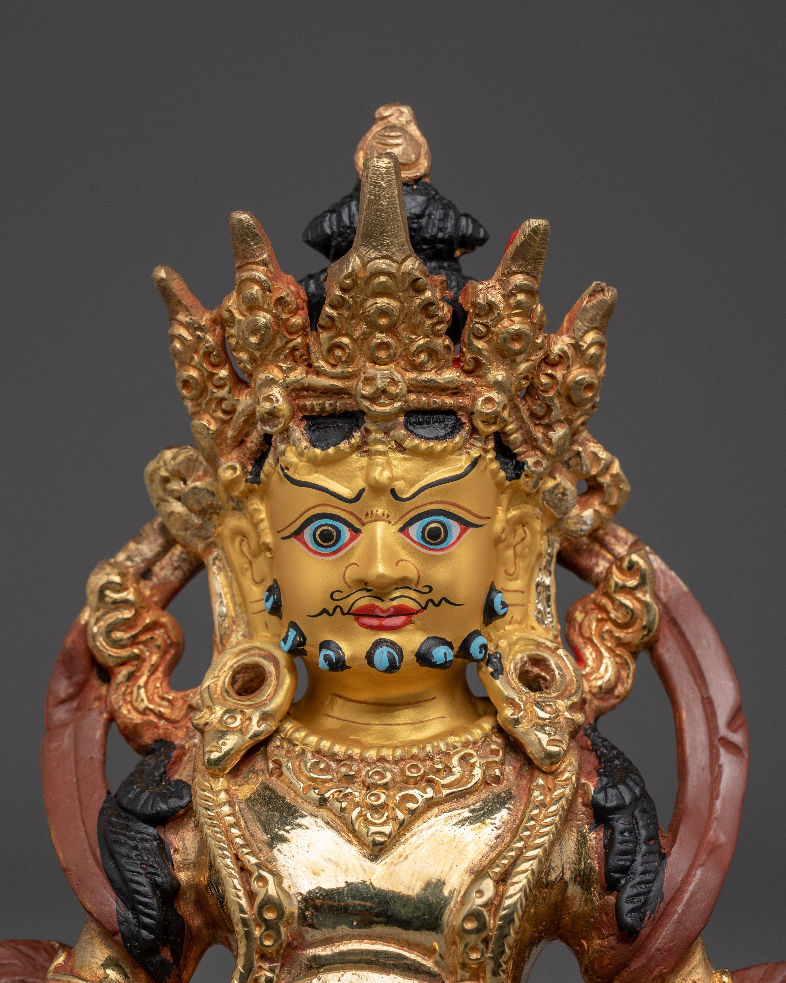 Tibetan Ritual Statue of Dzambhala | Prosperity Altar Deity
