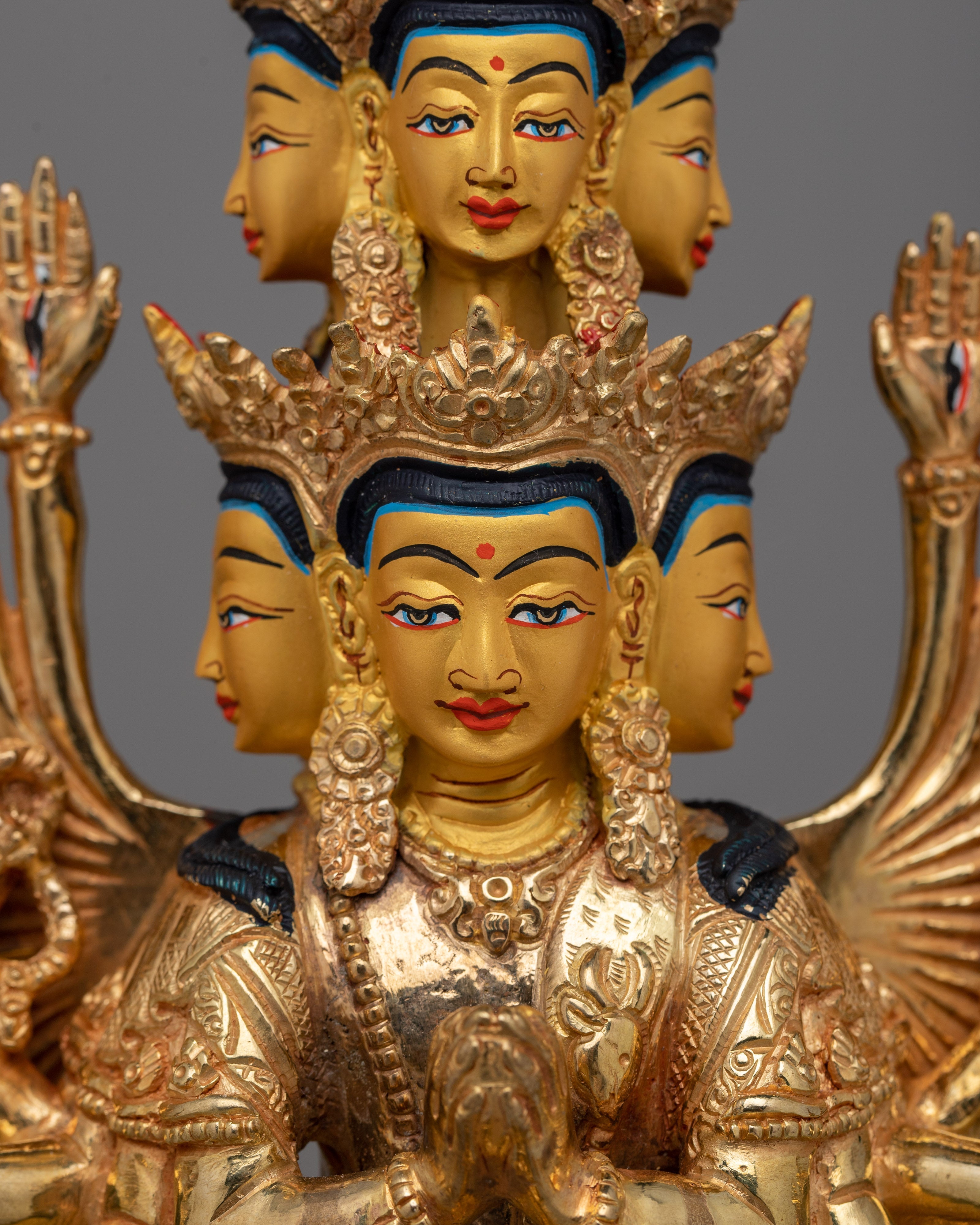 Nyungne 1000-Armed Chenrezig Statue | Detailed Sculpture for Peaceful Home Décor and Spiritual Practice