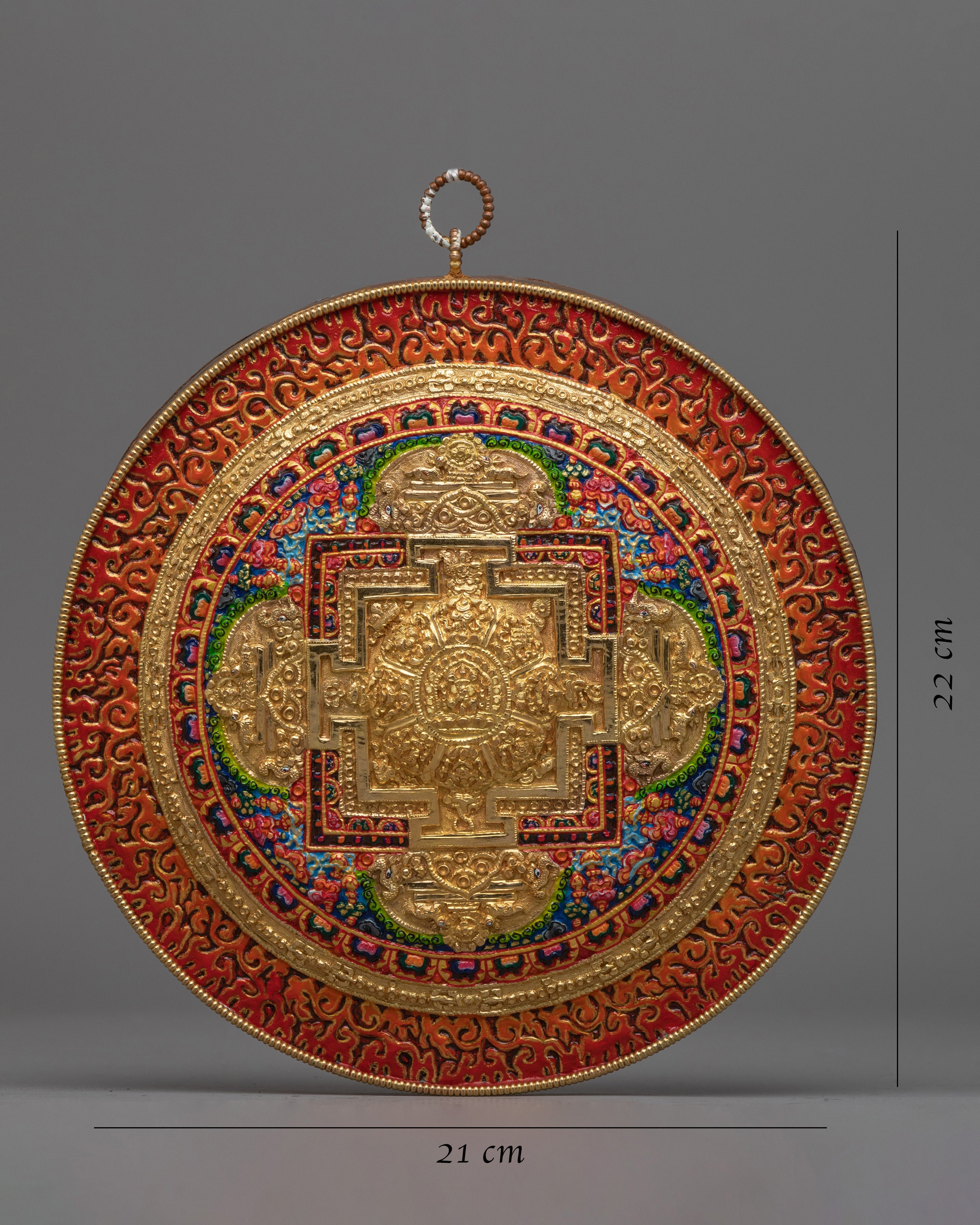 Round Mandala Wall Art Copper | Essence of Spirituality and Divine Presence