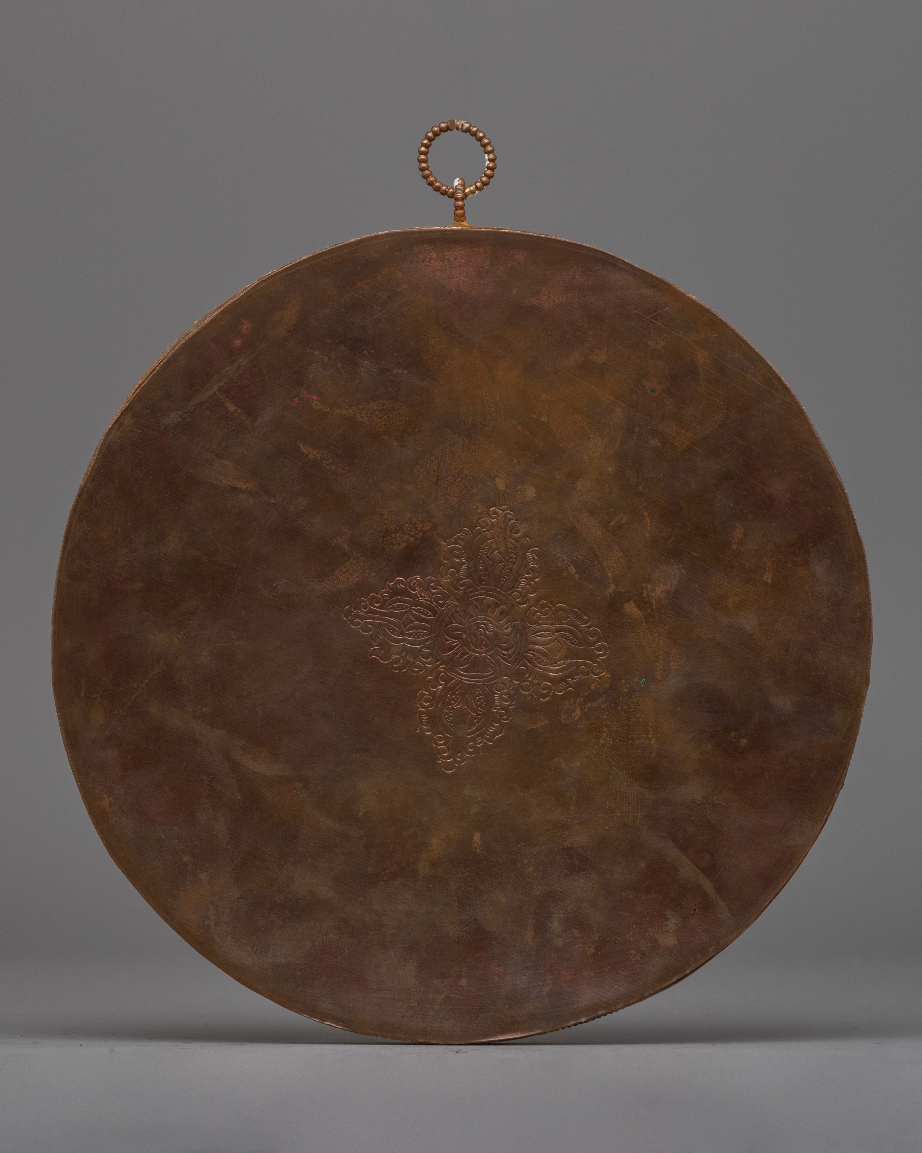 Round Mandala Wall Art Copper | Essence of Spirituality and Divine Presence