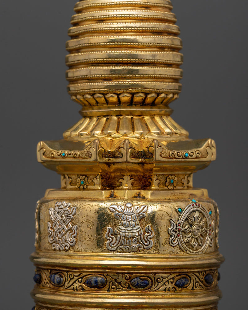 Traditional Tibetan Buddhist Stupa | Buddhist Symbol for Peace & Wisdom