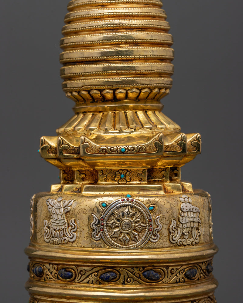 Traditional Tibetan Buddhist Stupa | Buddhist Symbol for Peace & Wisdom