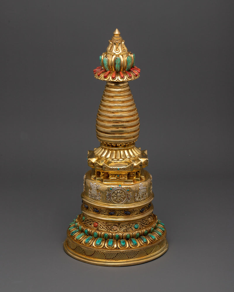 Traditional Tibetan Buddhist Stupa | Buddhist Symbol for Peace & Wisdom