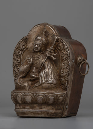 Handcrafted Tibetan Guru Rinpoche Ghau Box | Sacred Buddhist Amulet