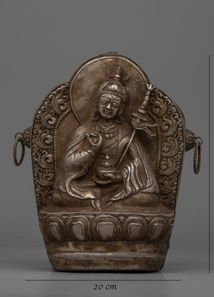 Handcrafted Tibetan Guru Rinpoche Ghau Box | Sacred Buddhist Amulet