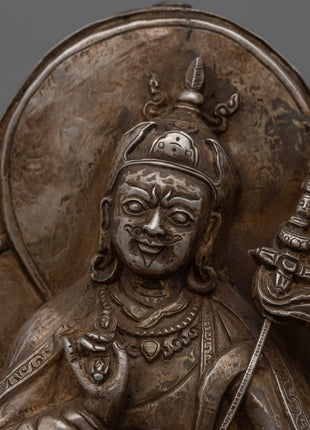 Handcrafted Tibetan Guru Rinpoche Ghau Box | Sacred Buddhist Amulet