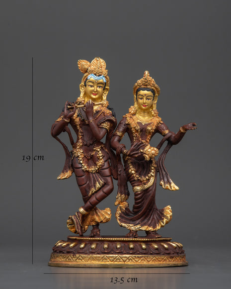 Statue of Lord Krishna and Radha | Divine Representation of Eternal Love and Devotion