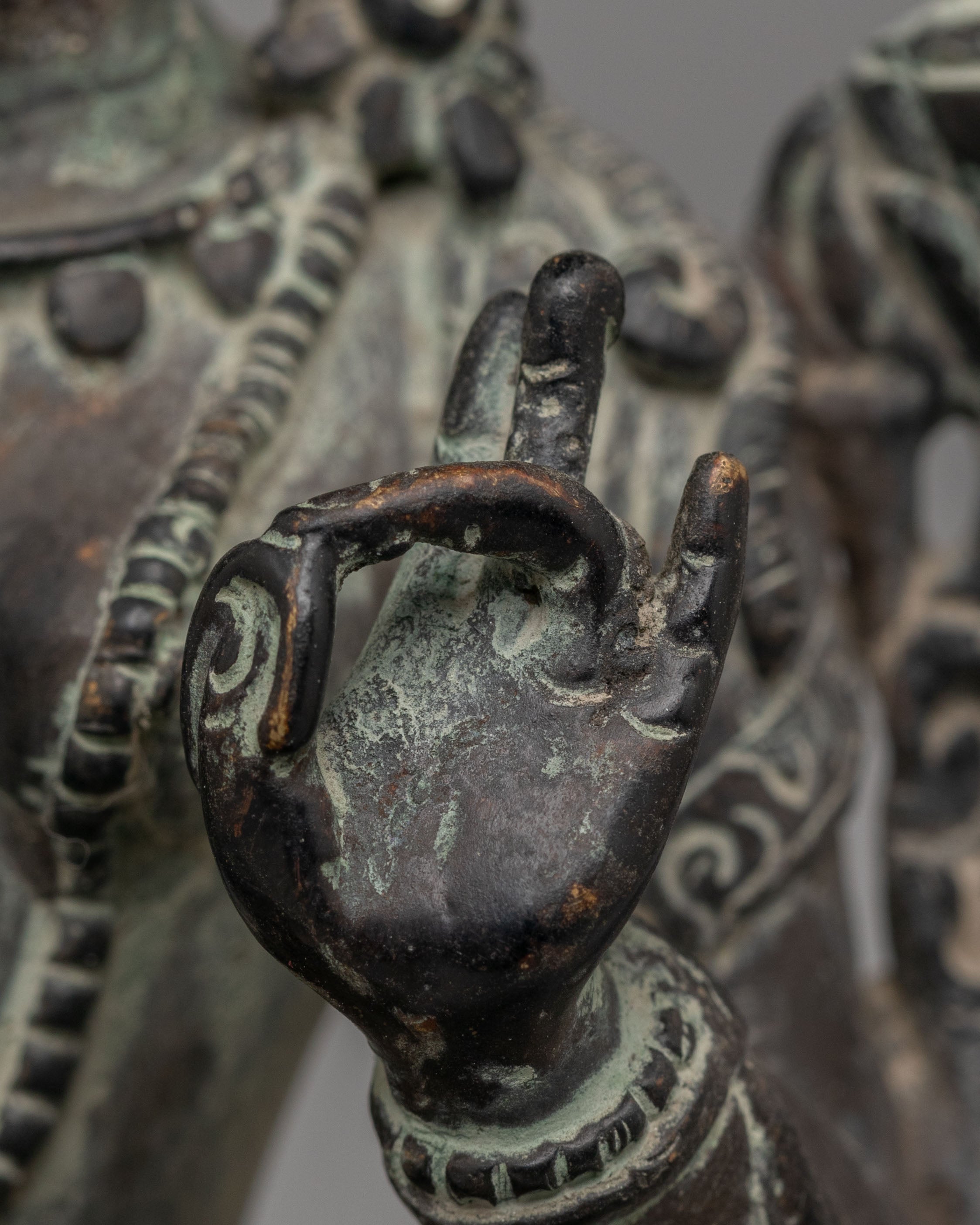 Traditional Green Tara Sculpture | Handcrafted Tibetan Goddess Figurine