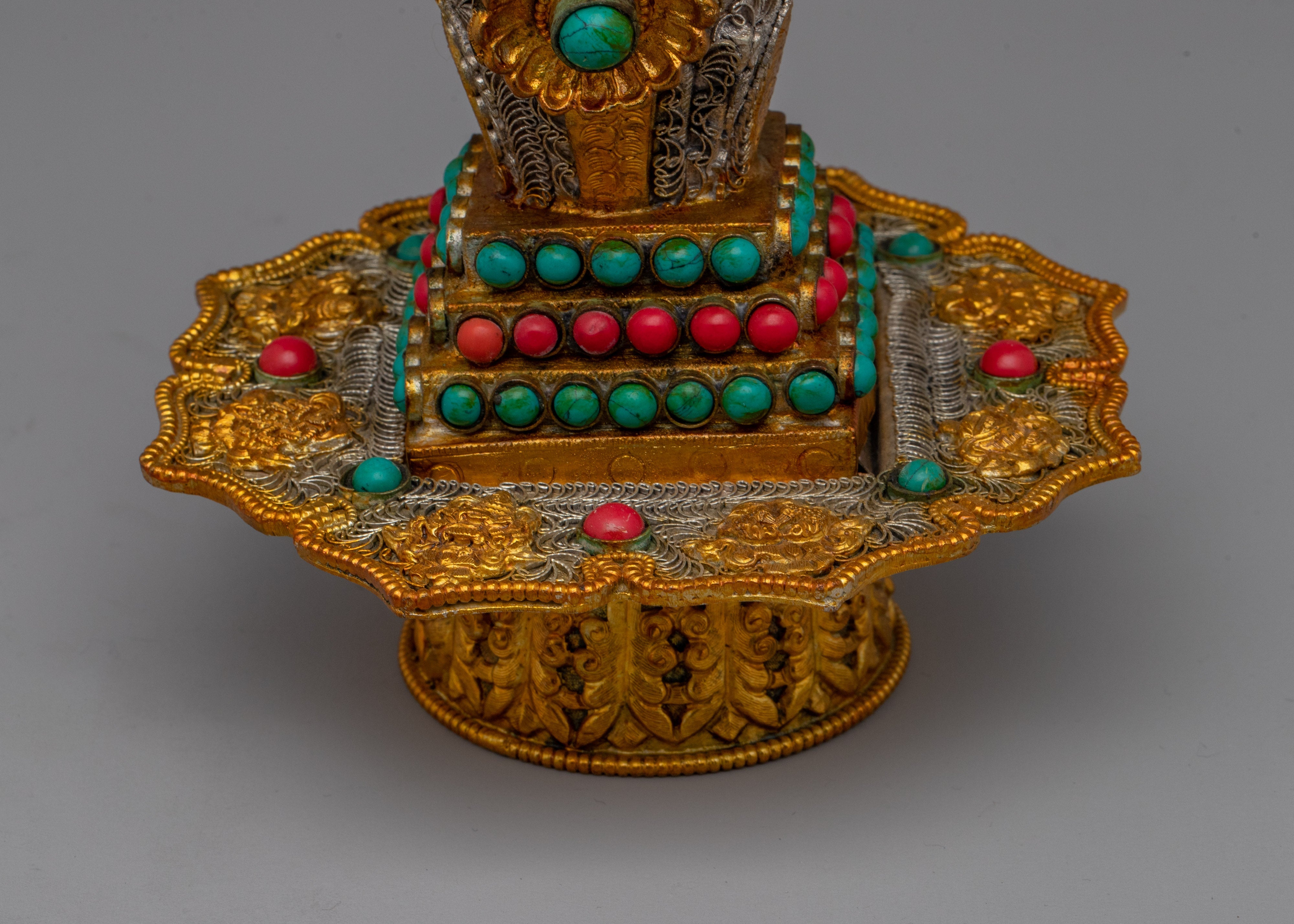 Handmade Tibetan Torma | Exquisite Ritual Object for Meditation, Altar