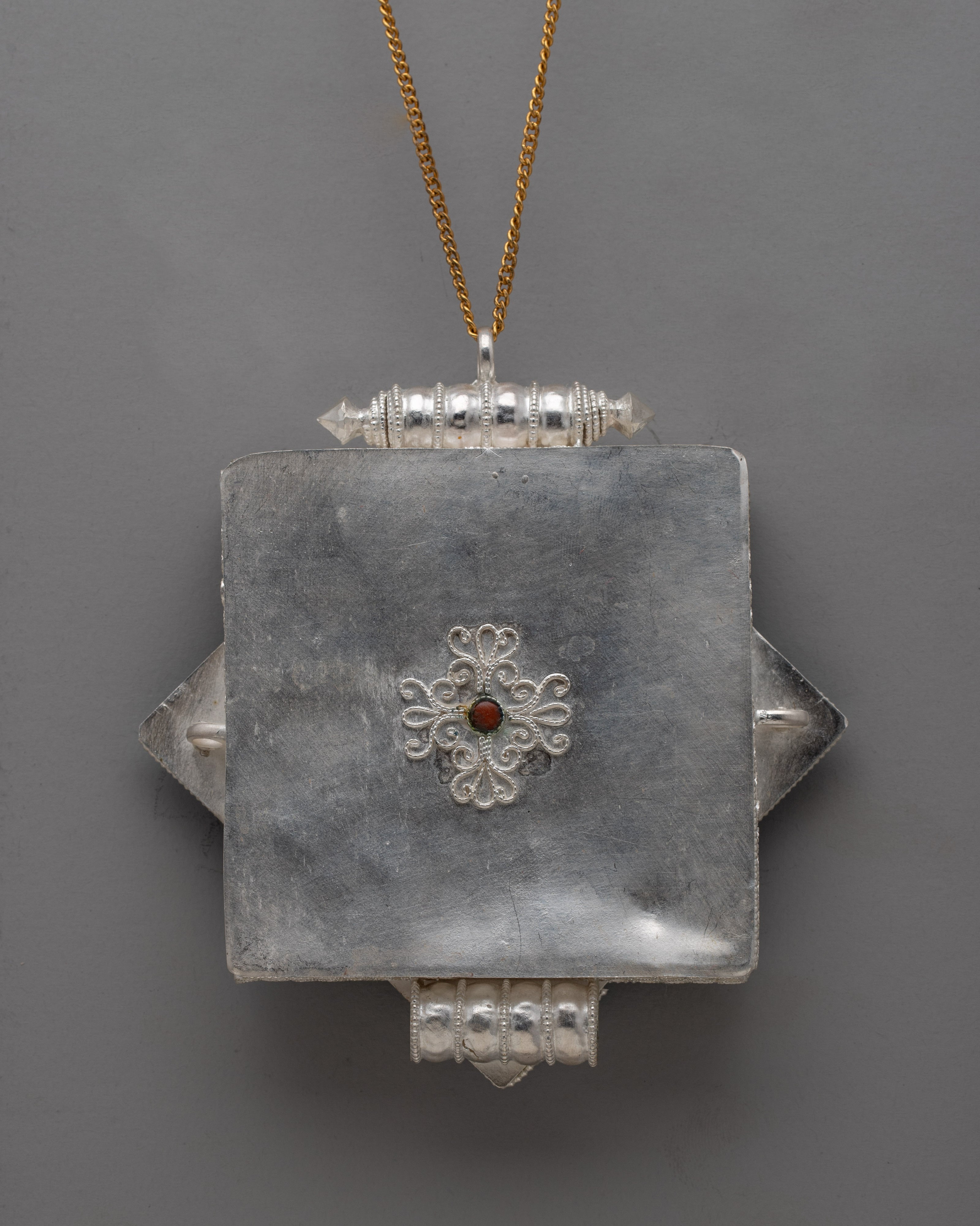 Decorative Tibetan Ghau Box with Intricate Detailing |  Ideal for Spiritual Keepsakes