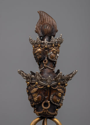 Elegant Tibetan Phurba  |  Ritualistic Tool for Spiritual Practice