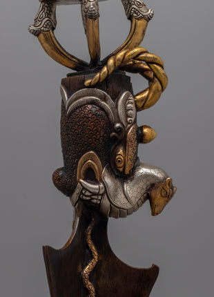 Elegant Tibetan Phurba  |  Ritualistic Tool for Spiritual Practice