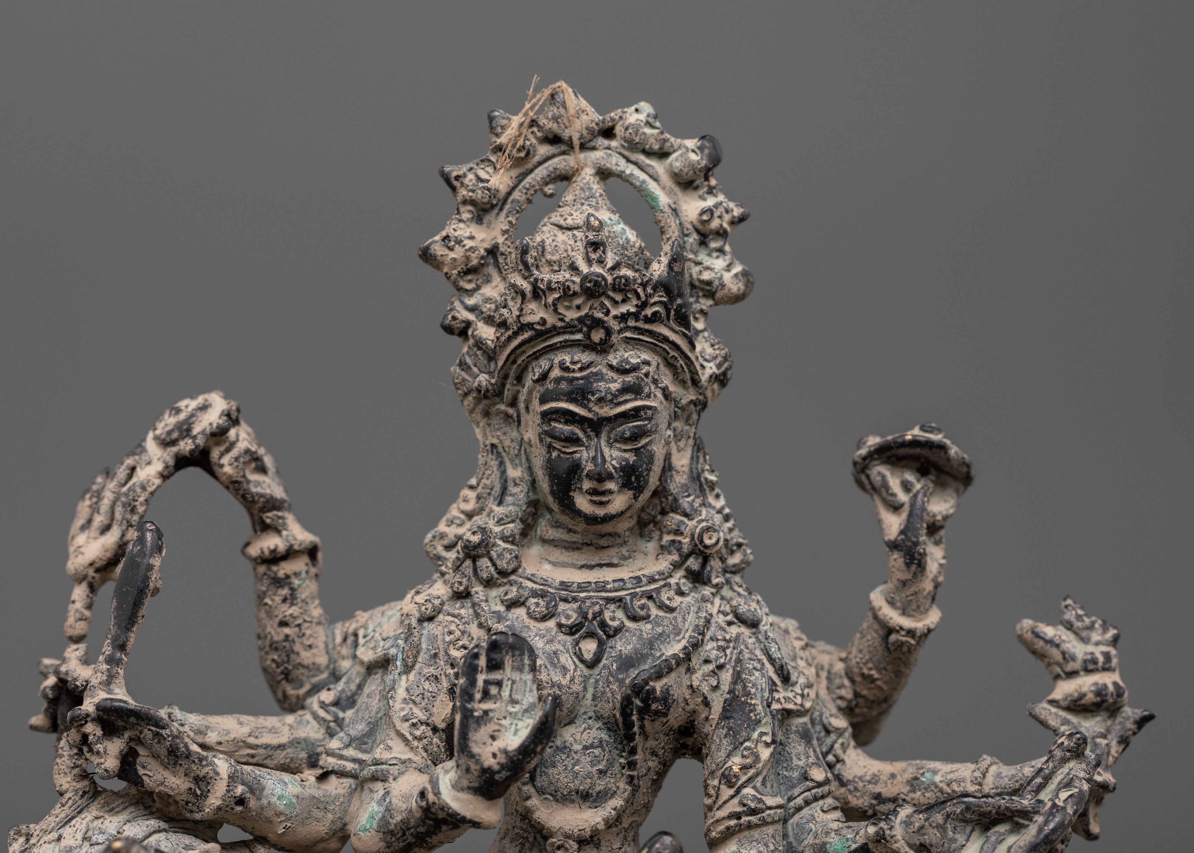 Handmade Brass Durga Statue for Protection and Strength