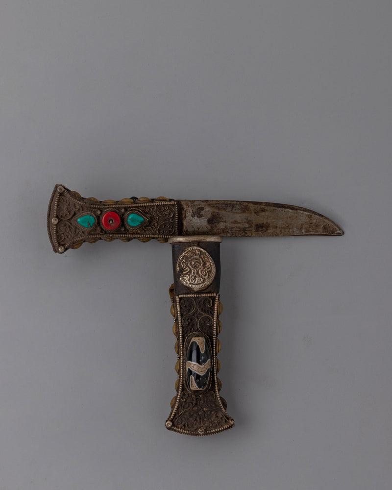 Tibetan Buddhist Ritual Knife | Buddhist Ritual Knife for Spiritual Practices and Protection