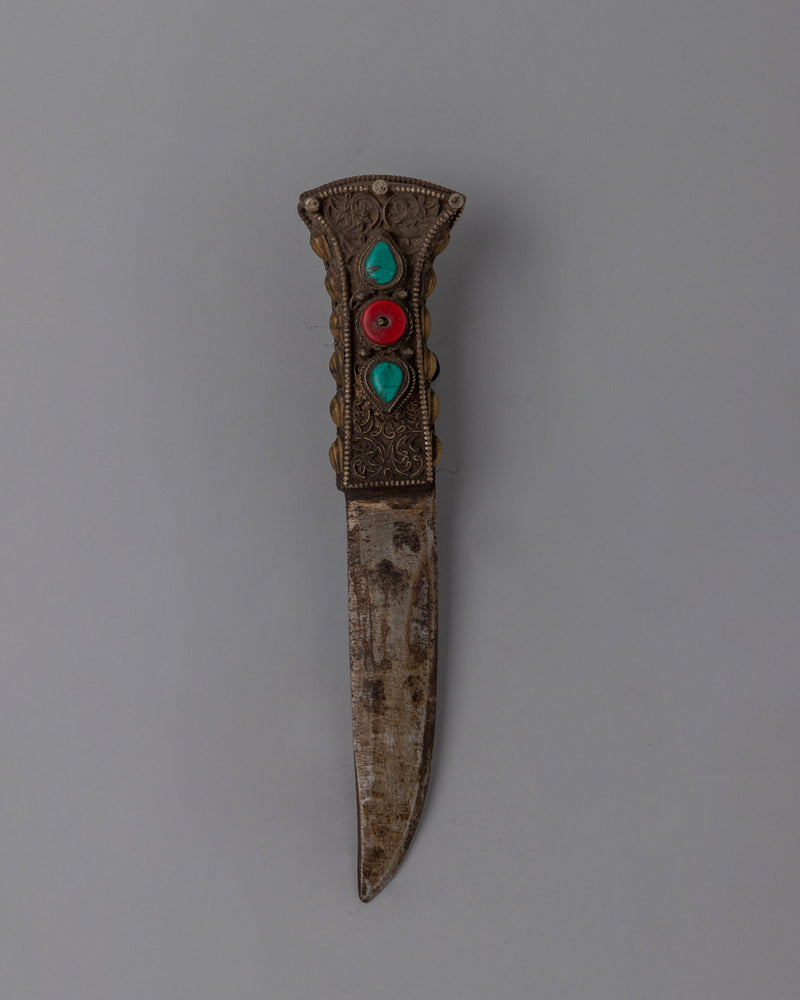 Tibetan Buddhist Ritual Knife | Buddhist Ritual Knife for Spiritual Practices and Protection