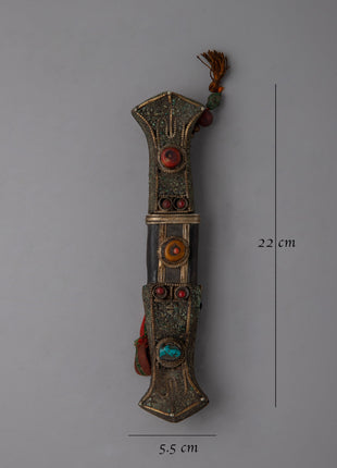 Tibetan Buddhist Design Knife |  Ancient Design with Cultural Symbolism