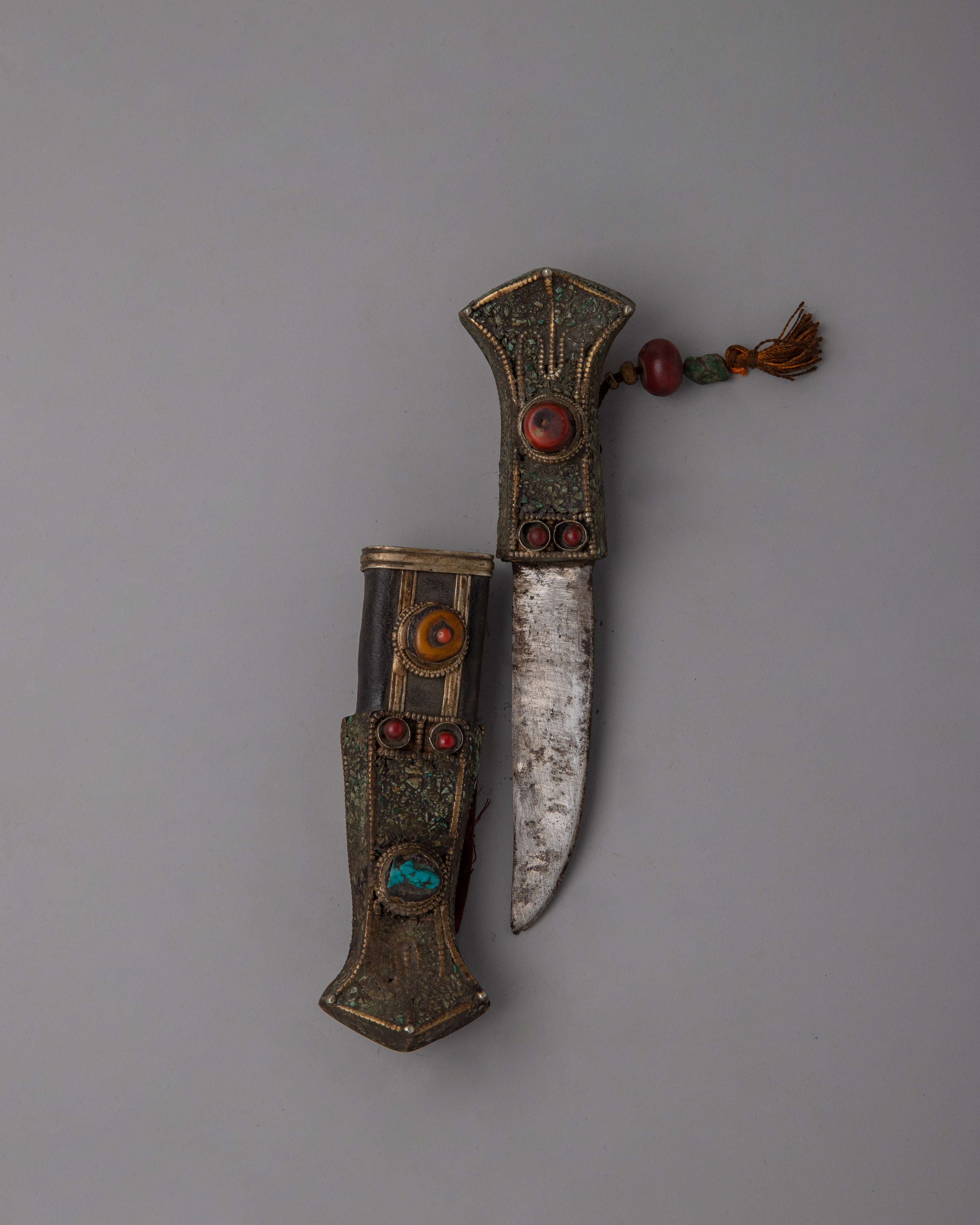 Tibetan Buddhist Design Knife |  Ancient Design with Cultural Symbolism