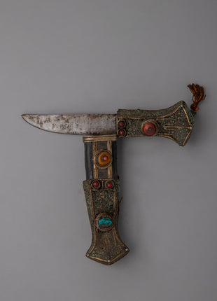 Tibetan Buddhist Design Knife |  Ancient Design with Cultural Symbolism