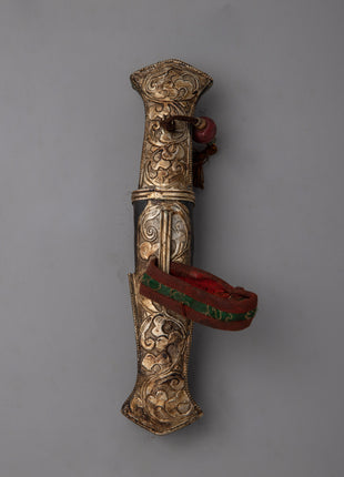 Tibetan Buddhist Design Knife |  Ancient Design with Cultural Symbolism