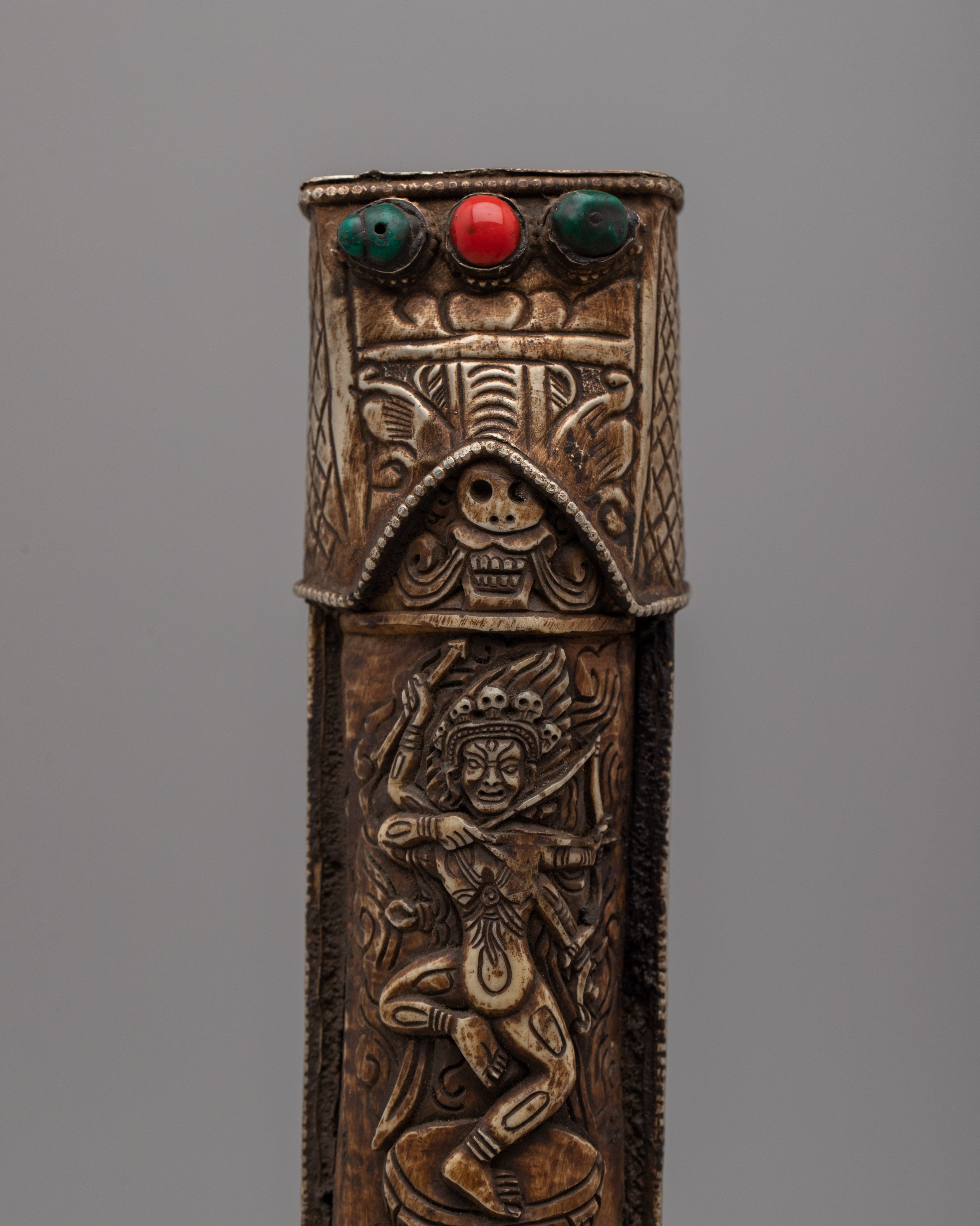 Tibetan Buddhist Knife | Perfect for Collectors & Cultural Enthusiasts