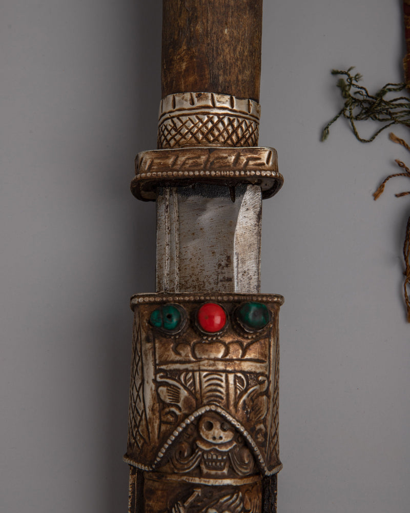 Tibetan Buddhist Knife | Perfect for Collectors & Cultural Enthusiasts