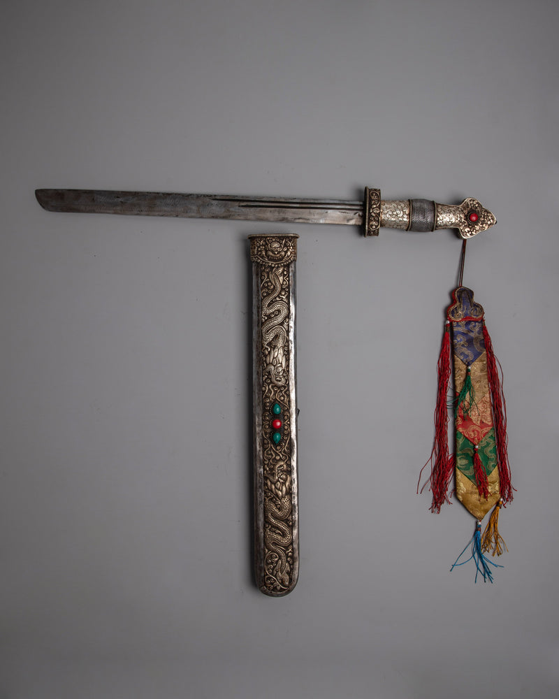 Buddhist Ritual Sword  | Handcrafted Tibetan Sword for Meditation