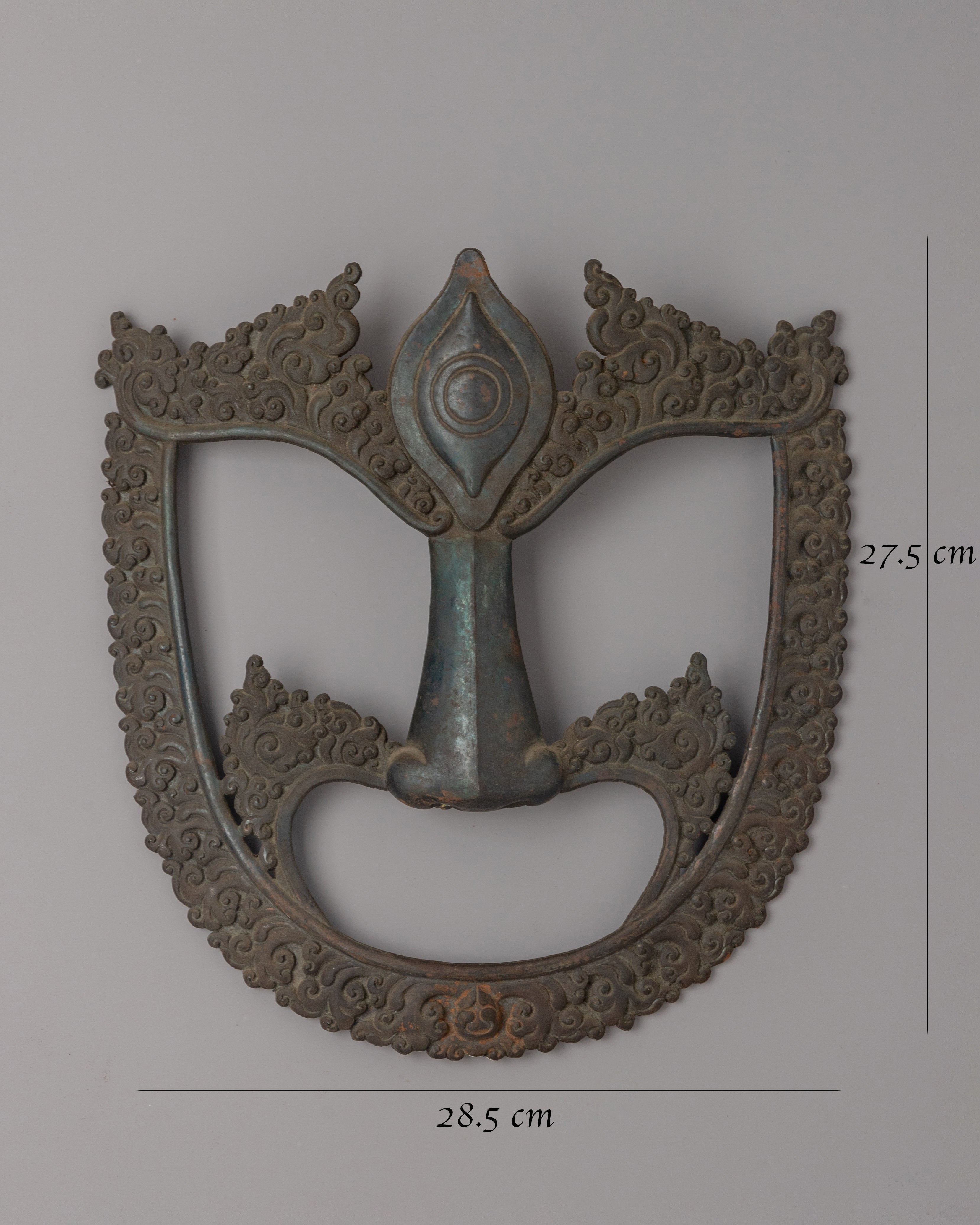 Buddhist Ritual Dance Mask | Himalayan Sacred Wall Art