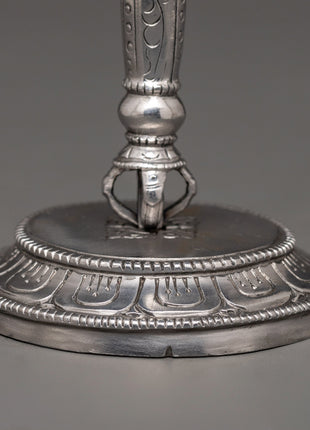 Handcrafted Phurba with Trident and Skull Design | Tibetan Iron Ritual Dagger