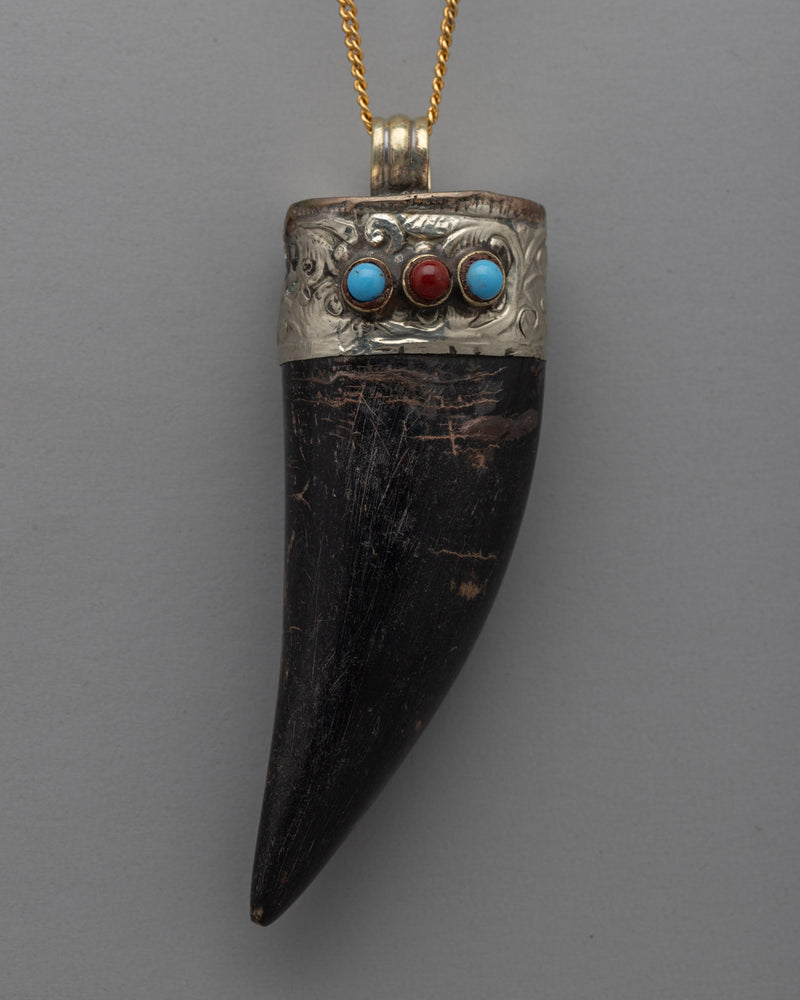 Ethically Sourced Goat Horn Locket | Traditional Nepali Pendent and Style