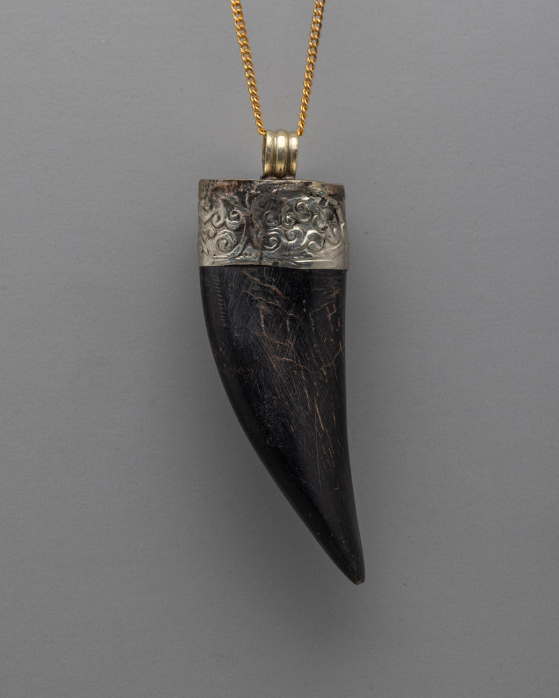 Ethically Sourced Goat Horn Locket | Traditional Nepali Pendent and Style