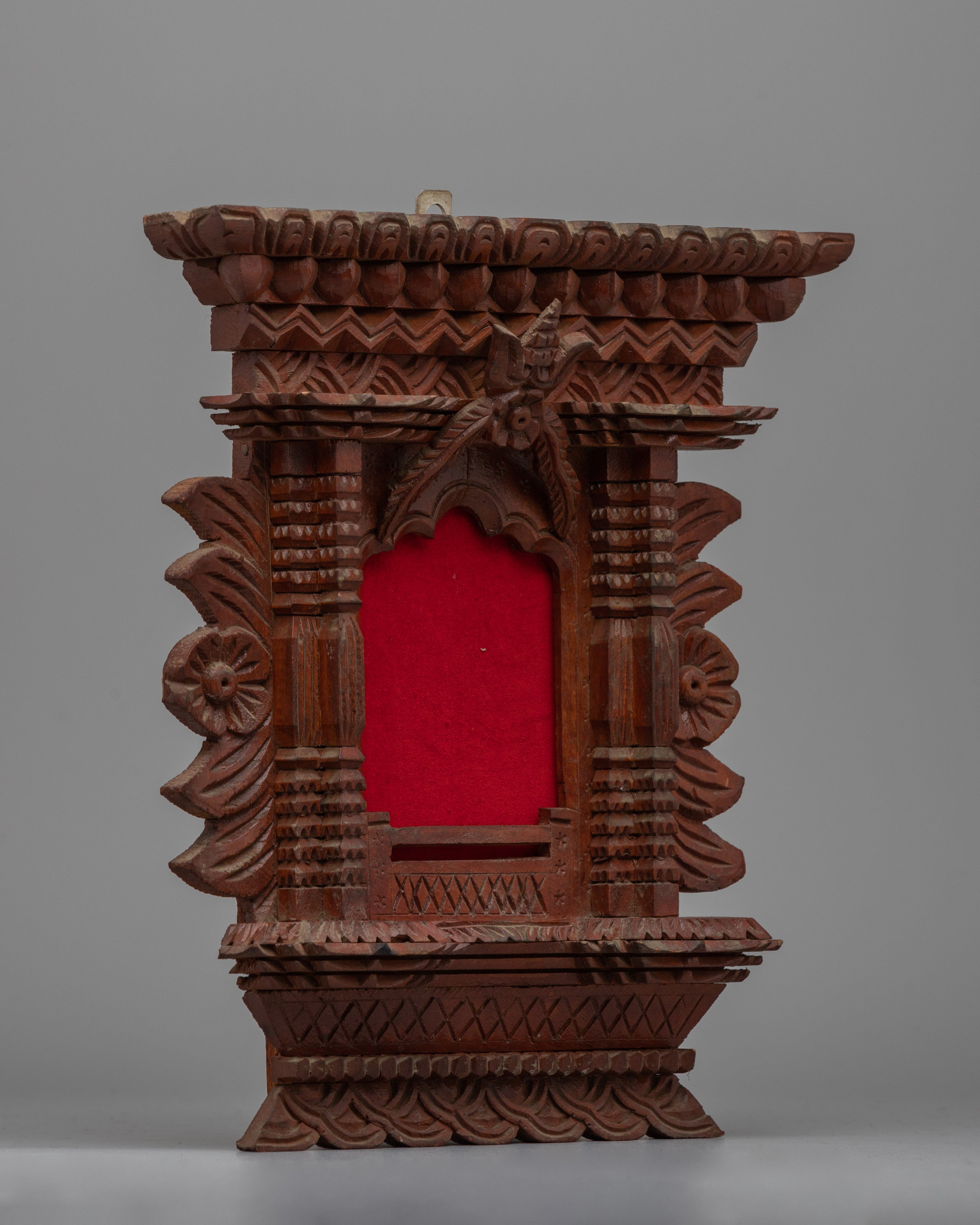 Newari Wooden Window Photo Frame | Handcrafted Traditional Nepali Design