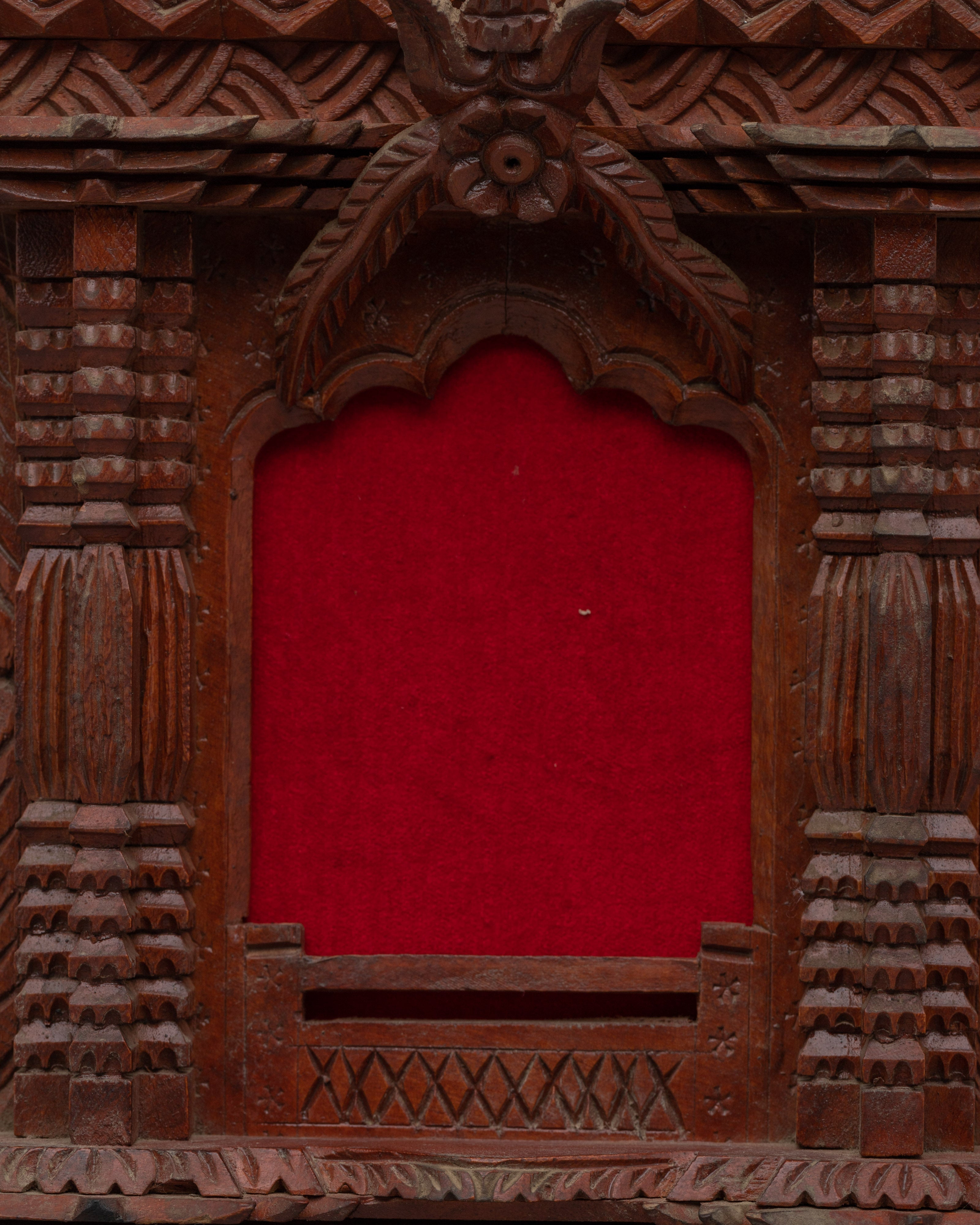 Newari Wooden Window Photo Frame | Handcrafted Traditional Nepali Design