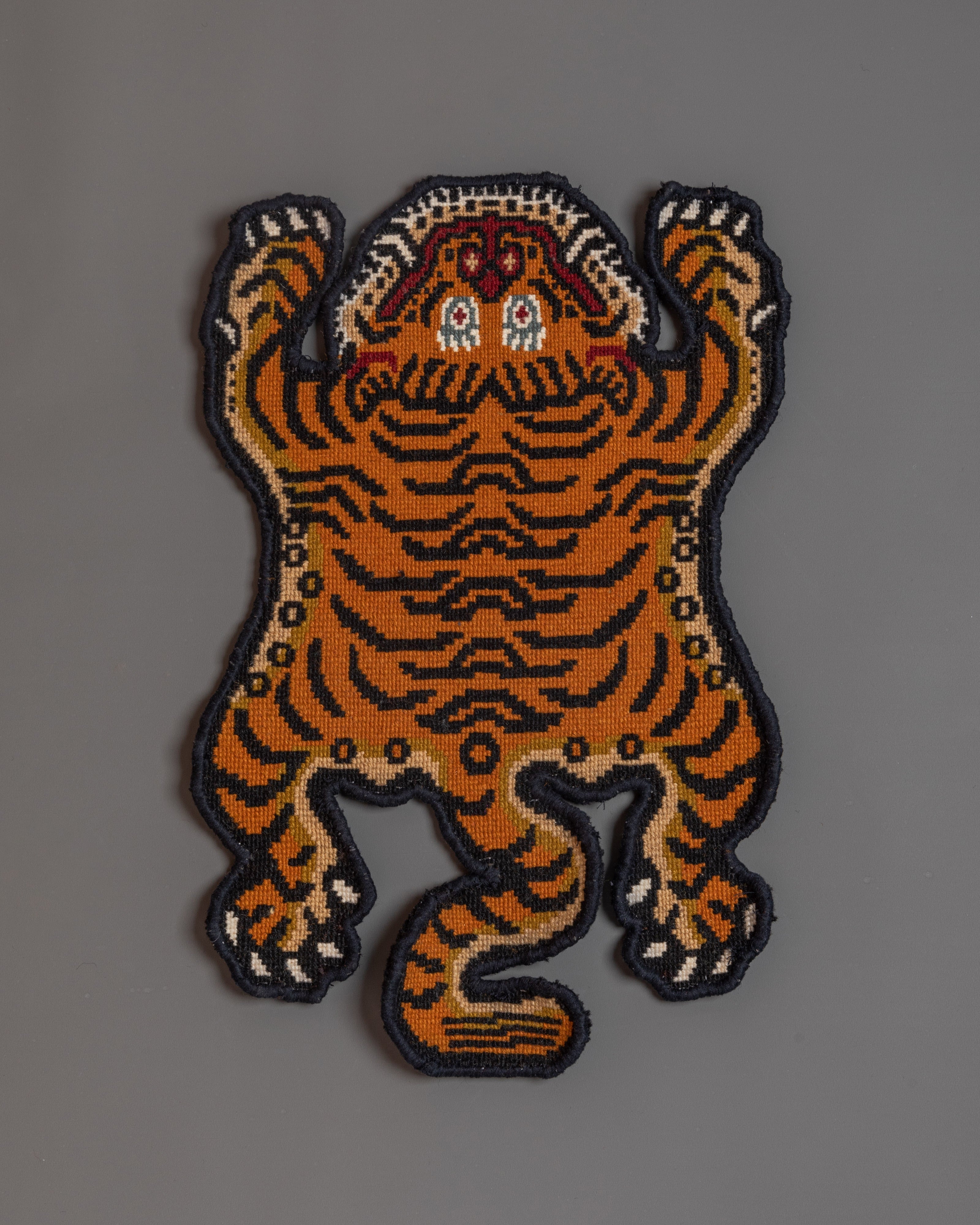 Tiger Print Wool Rug | Tribal Style Decor for Unique Spaces