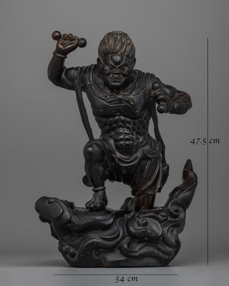 Raijin Thunder God Statue | A Striking Depiction of the Thunder Deity for Your Collection