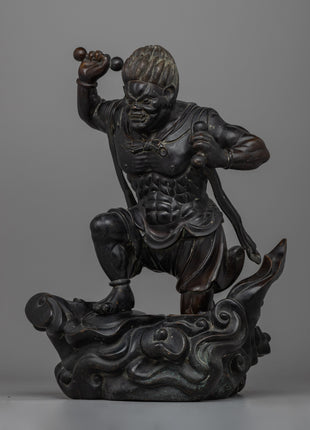 Raijin Thunder God Statue | A Striking Depiction of the Thunder Deity for Your Collection