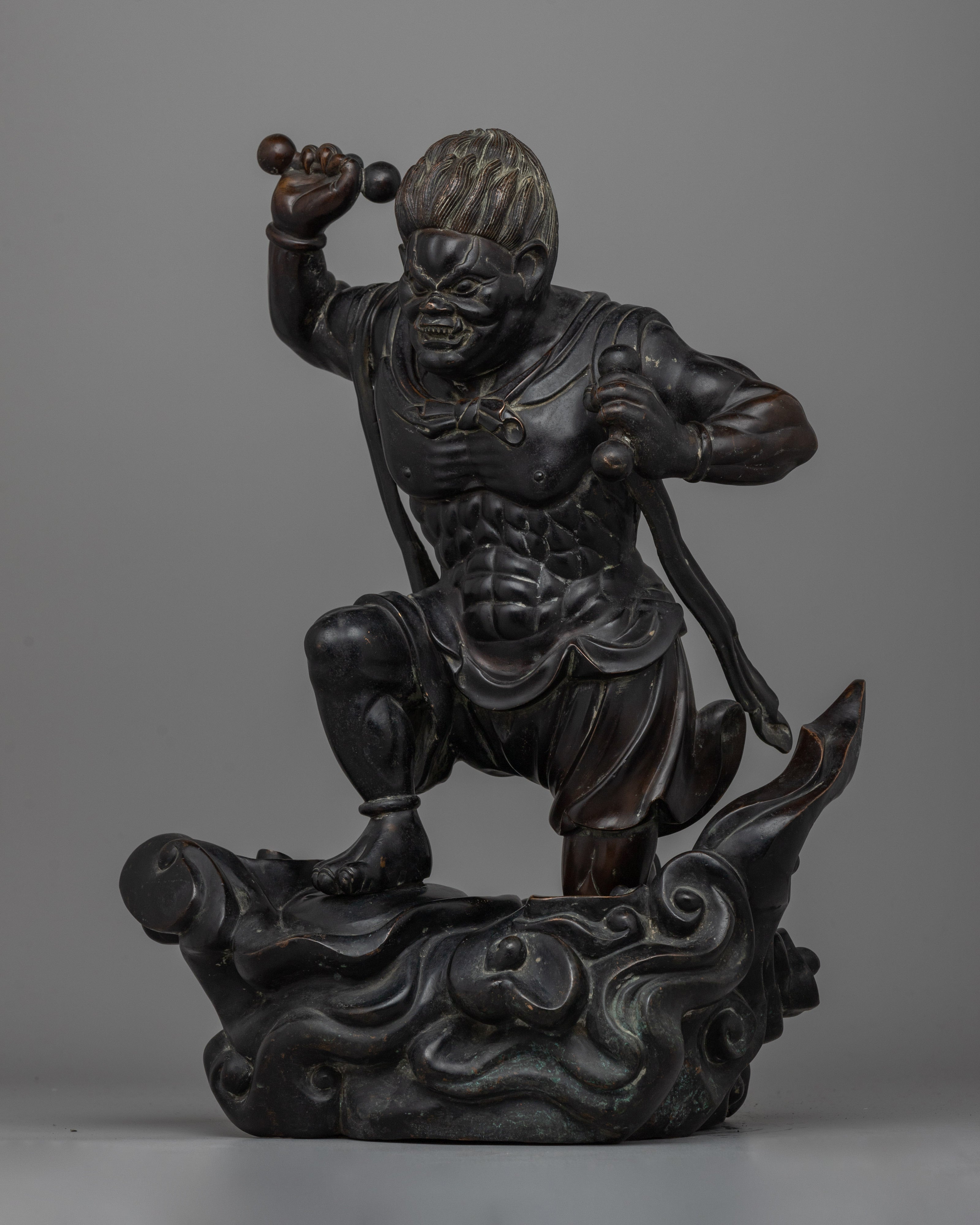 Raijin Thunder God Statue | A Striking Depiction of the Thunder Deity for Your Collection