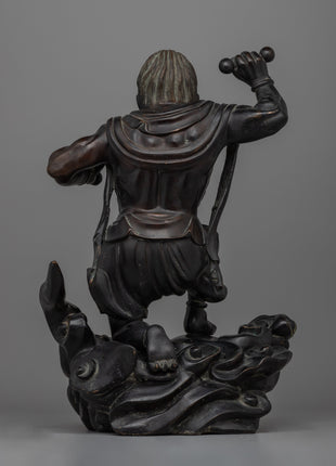 Raijin Thunder God Statue | A Striking Depiction of the Thunder Deity for Your Collection