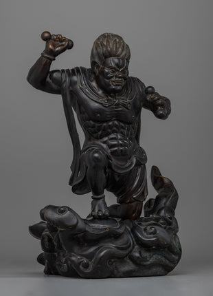 Raijin Thunder God Statue | A Striking Depiction of the Thunder Deity for Your Collection