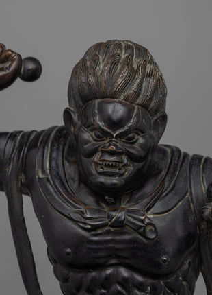 Raijin Thunder God Statue | A Striking Depiction of the Thunder Deity for Your Collection