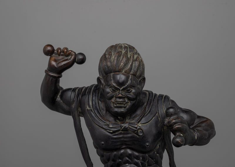 Raijin Thunder God Statue | A Striking Depiction of the Thunder Deity for Your Collection