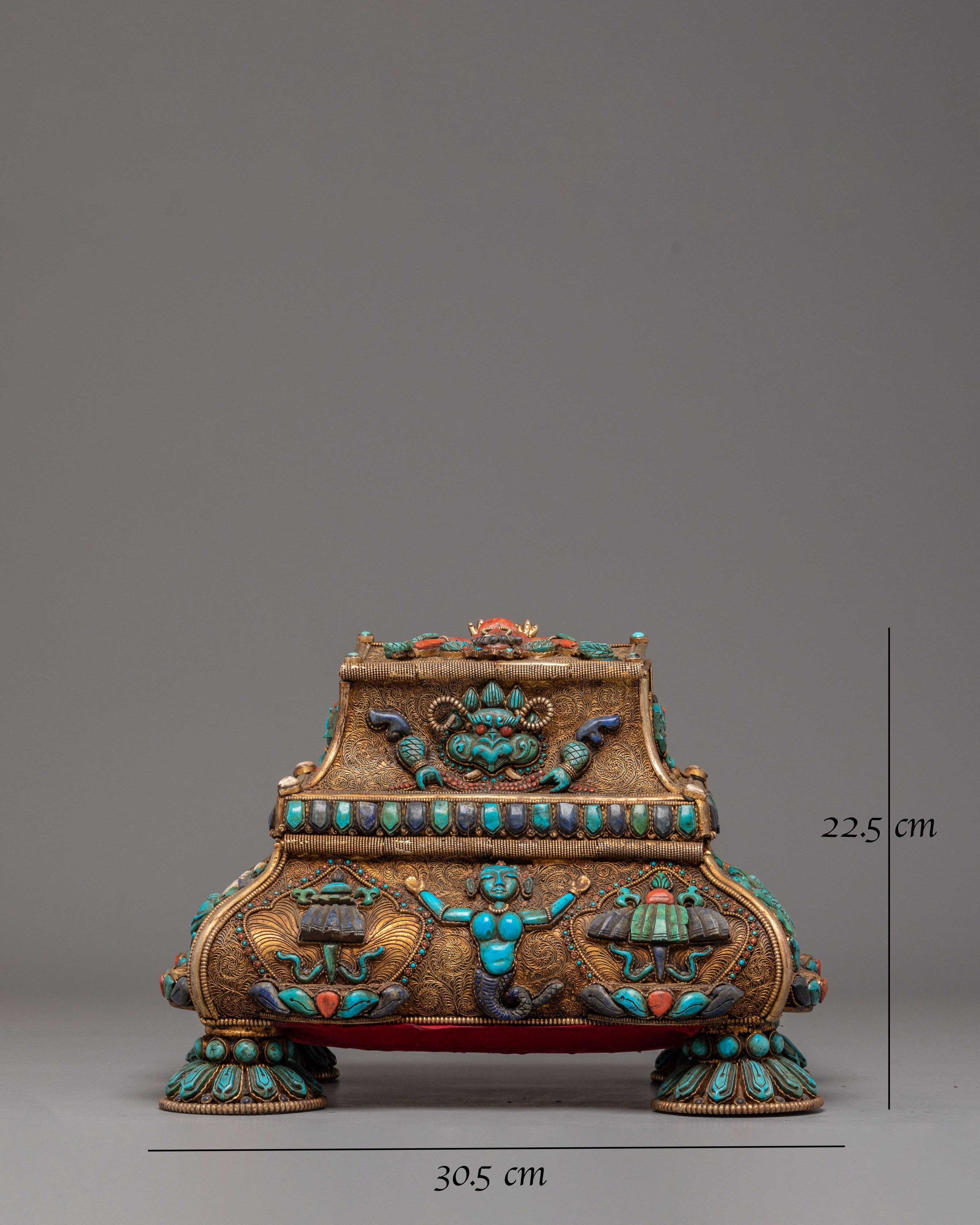 Handmade Tibetan Treasure Box Set | Himalayan Ritual Boxes