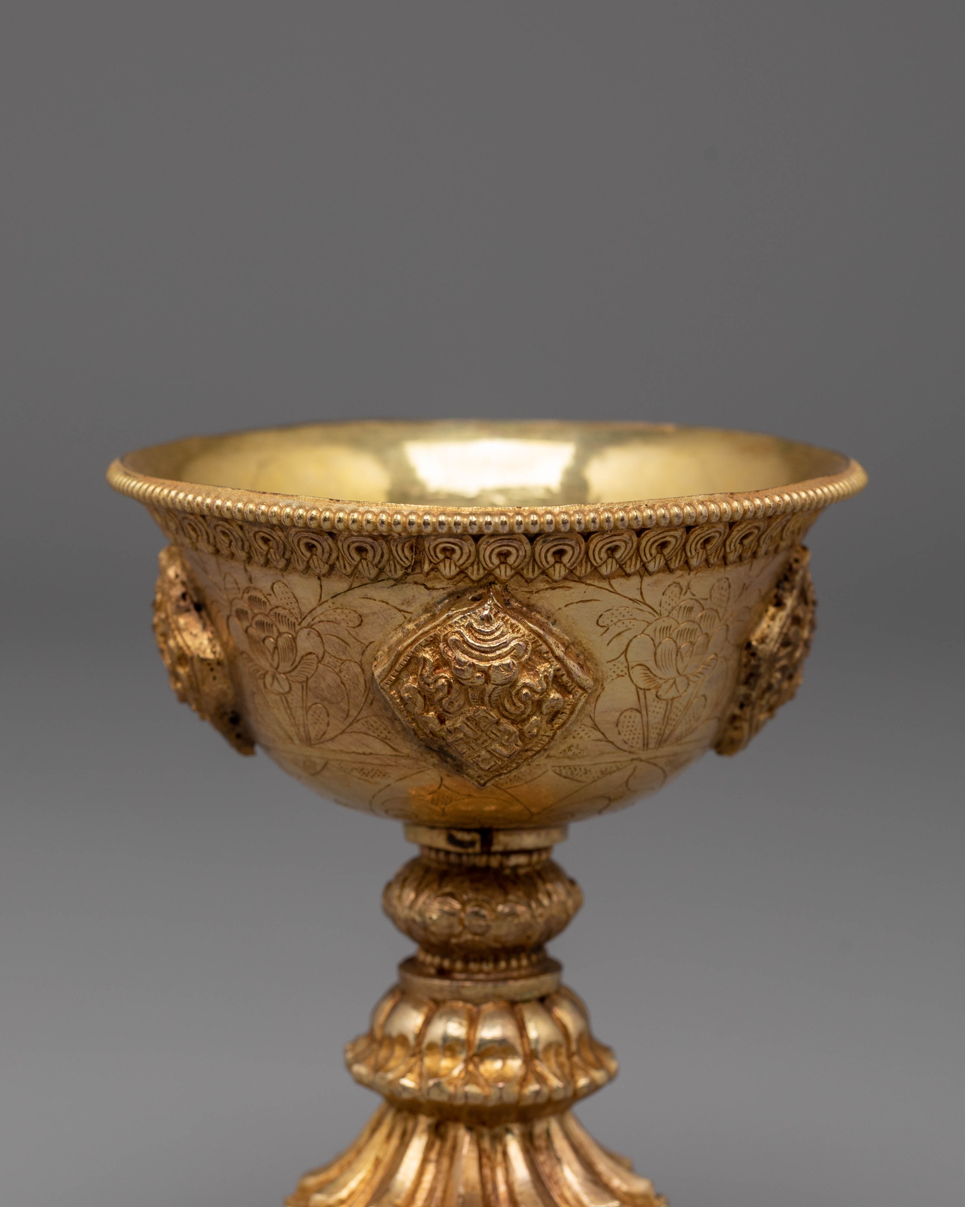 Sacred Buddhist Offering Butter Lamp | Himalayan Ritual Butter Lamp