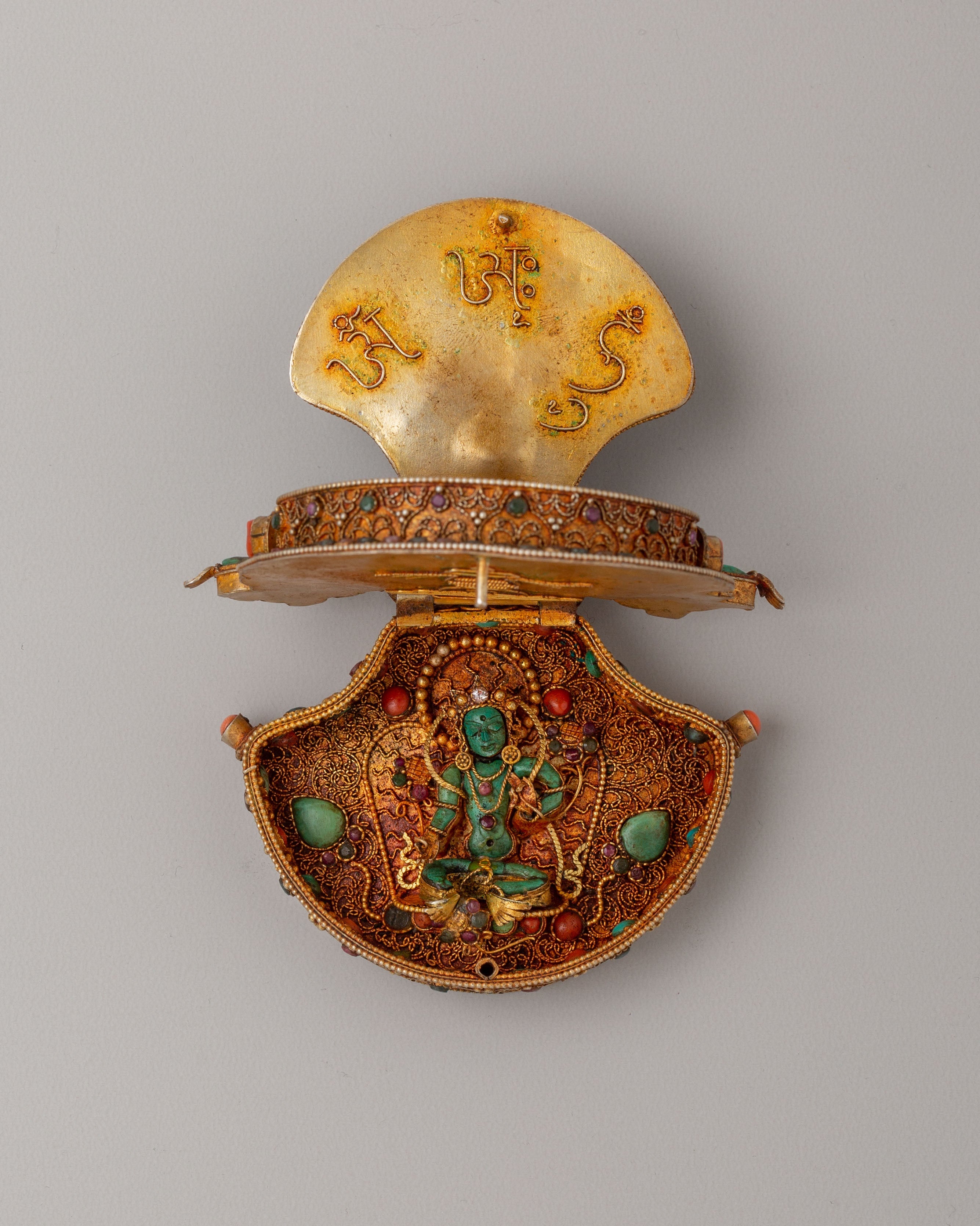 Manjushri Deity Ghau Box Locket | Symbol of Wisdom