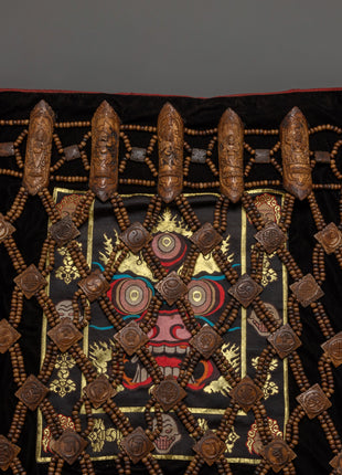 Yak Bone Guru Fabric | Handcrafted Tibetan Sacred Cloth, Spiritual Altar Textile