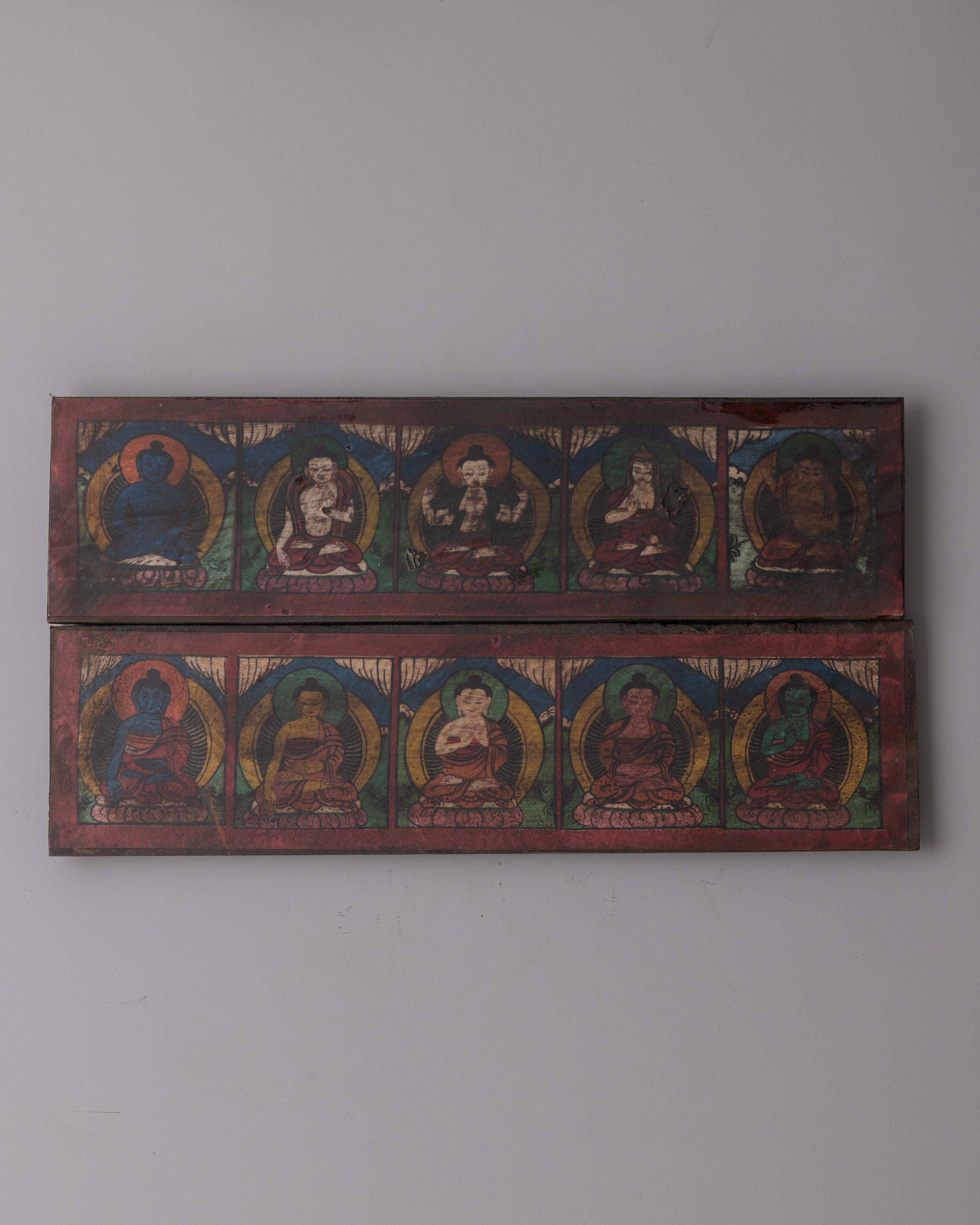 Handcrafted Tibetan Book Cover | Buddhist Ritual and Sacred Text Decor