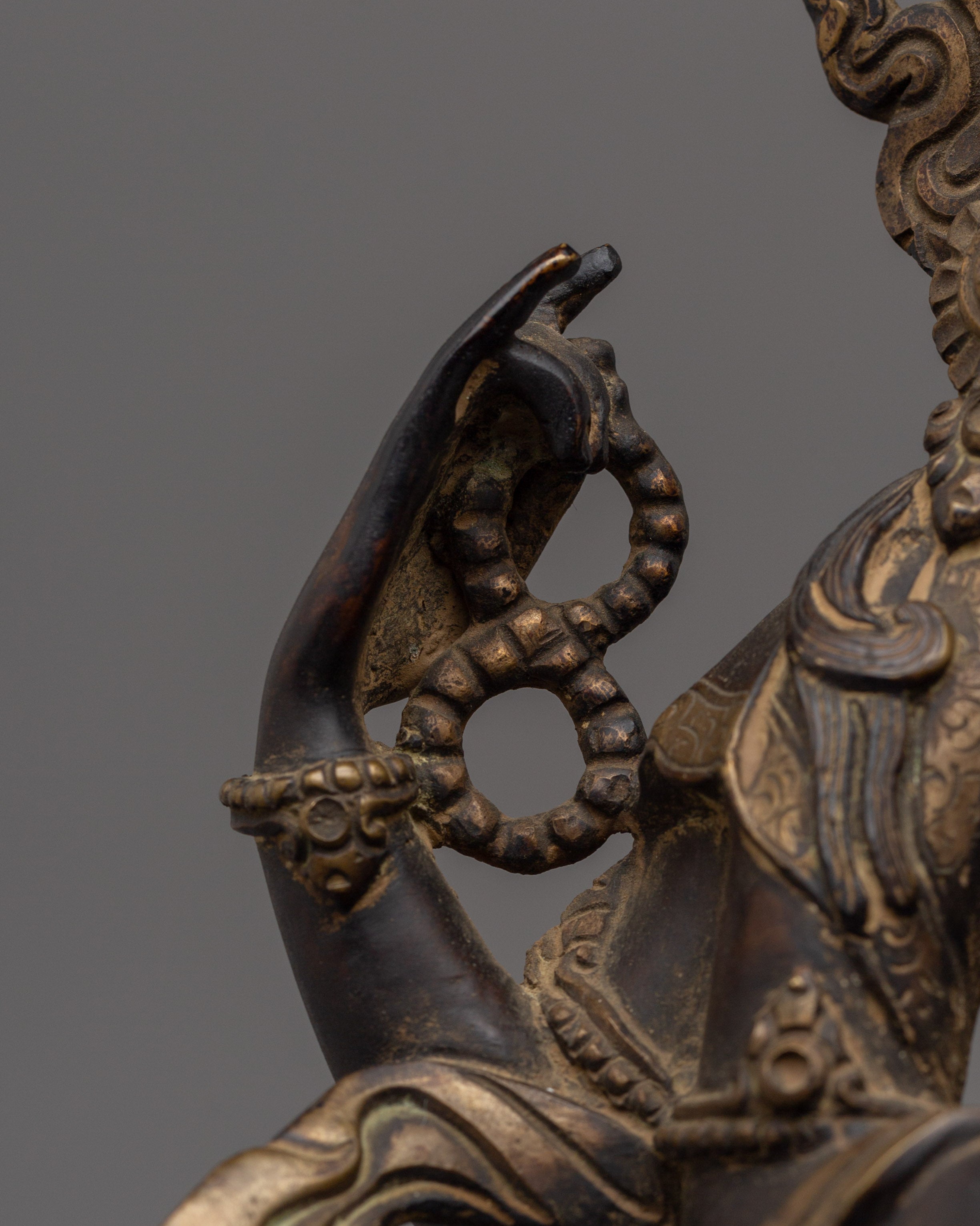 Avalokiteshvara Chenrezig |Black Oxidized Copper