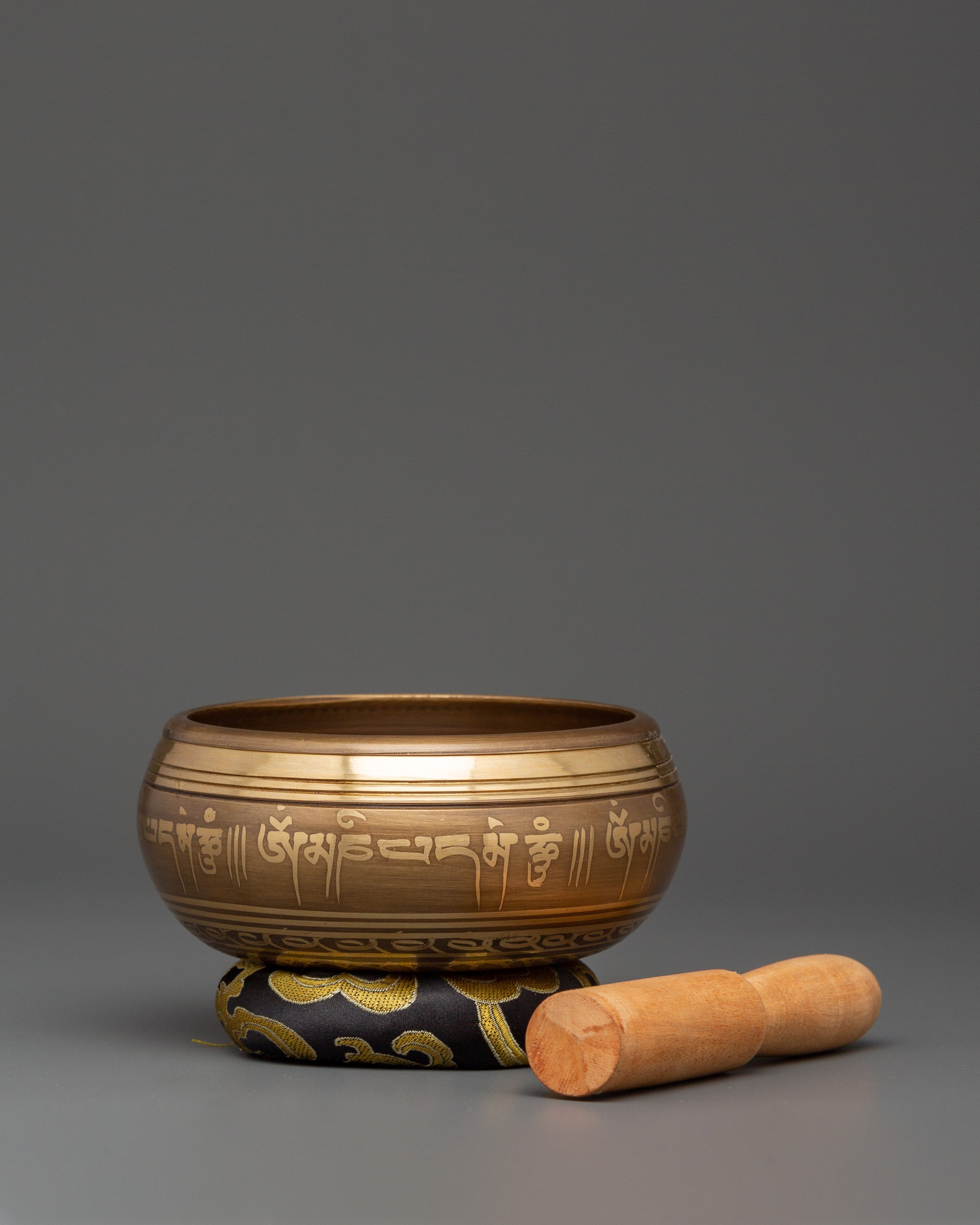 Buddhist Singing Bowl with OM Symbol | Meditation Sound Bowl