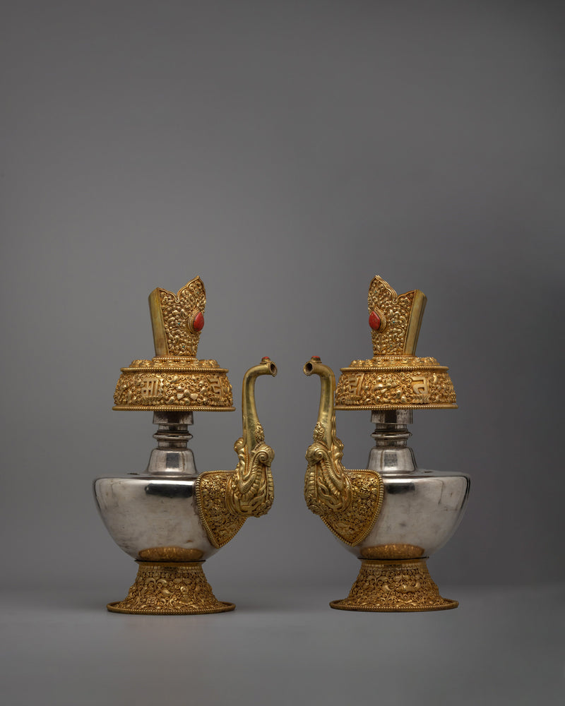 Bhumba Ritual Set | Tibetan Buddhist Offering Vessels